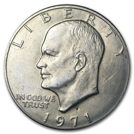 1971-S 40% Silver Eisenhower Dollar BU 1971-S 40% Silver Eisenhower Dollar BU